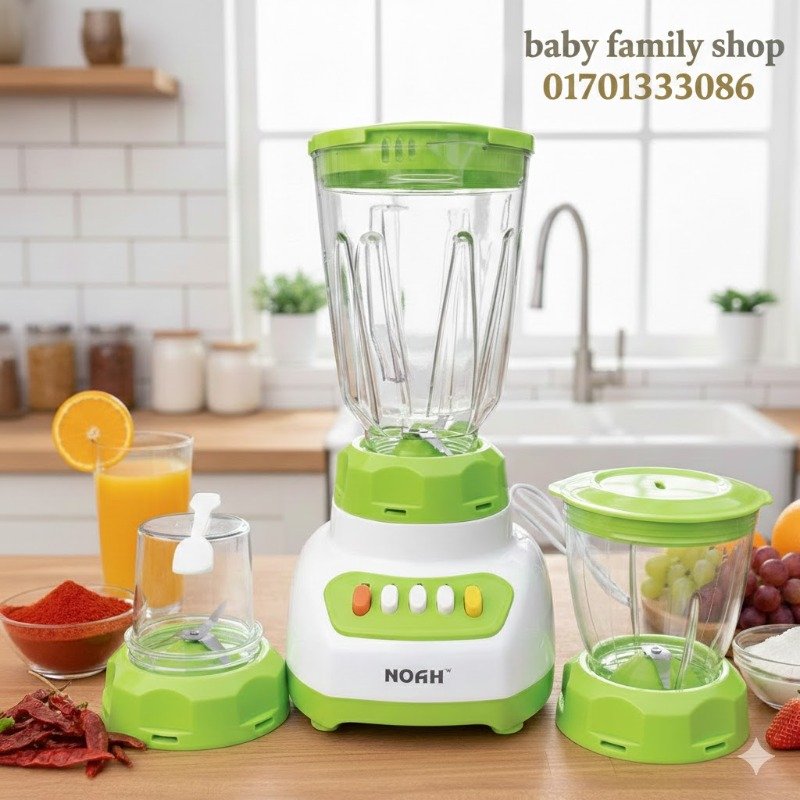Noah 3 in 1 Blender ( N/B 888) – 1.5 Ltr