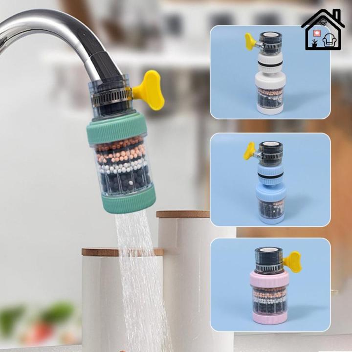 (3 pcs) Kitchen Water Filter 6 Layers Nozzle Filter 360 Degree Rotation