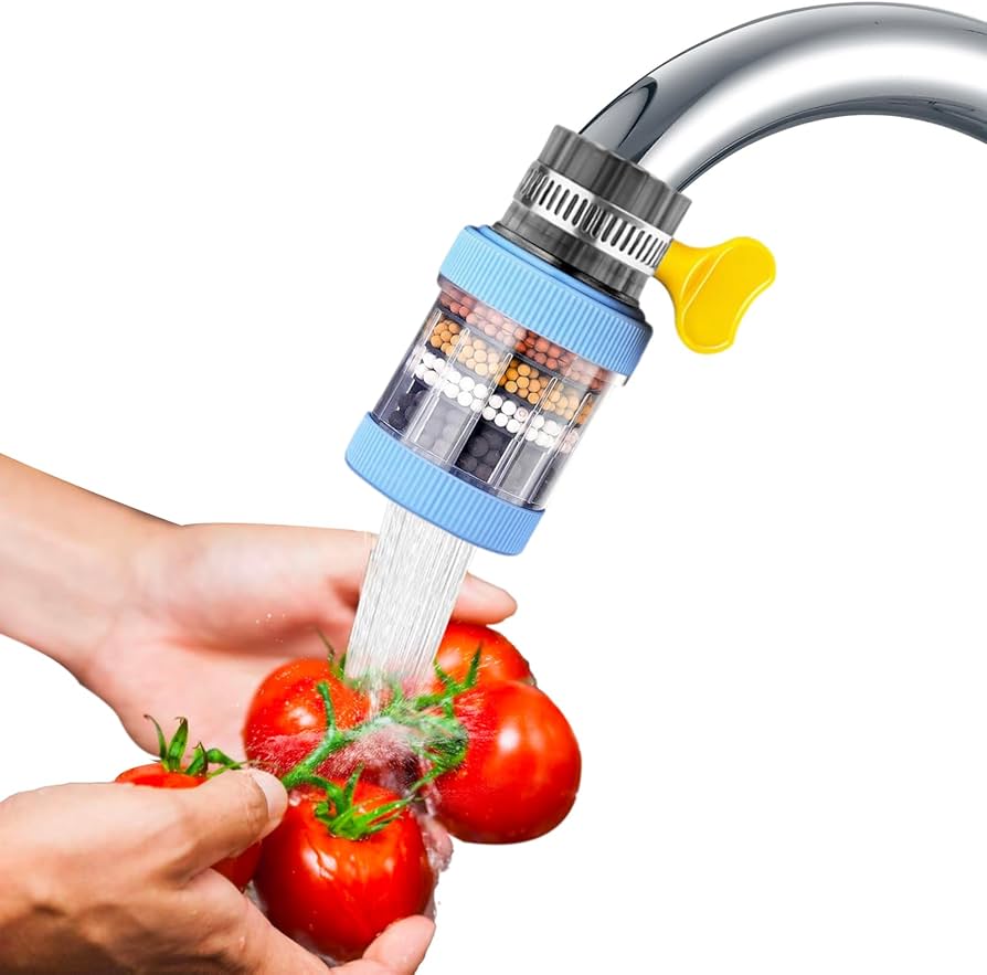 (1 pcs) Kitchen Water Filter 6 Layers Nozzle Filter 360 Degree Rotation