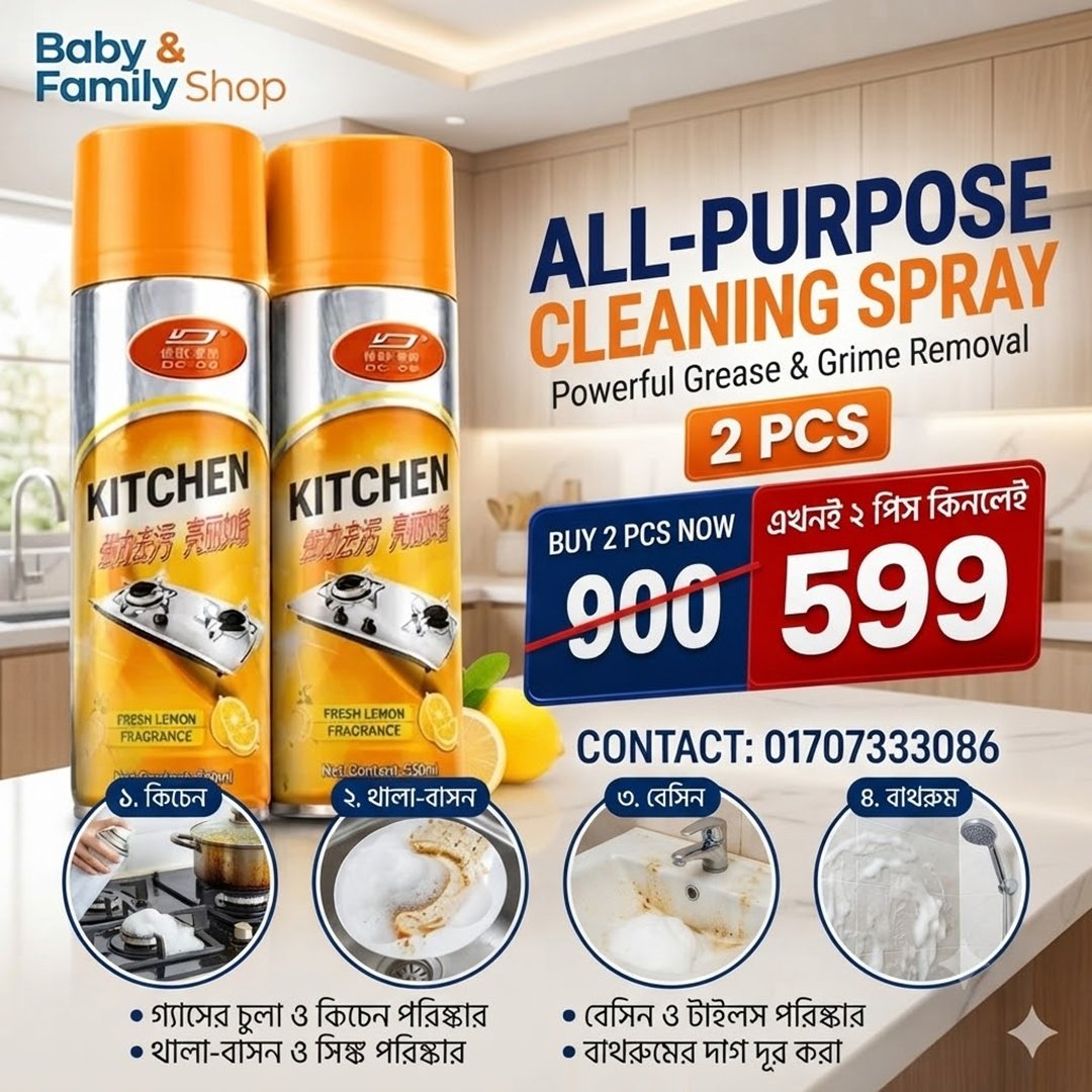 kitchen cleaner spray (2pcs)